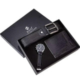 Executive Jesou Gentlemen’s Gift Set – Wallet, Belt, and Watch