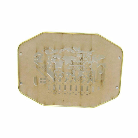 Nordic Decorative Rectangular Serving Trays Set of 2 Wood and Glass Decorative trays Serving Trays