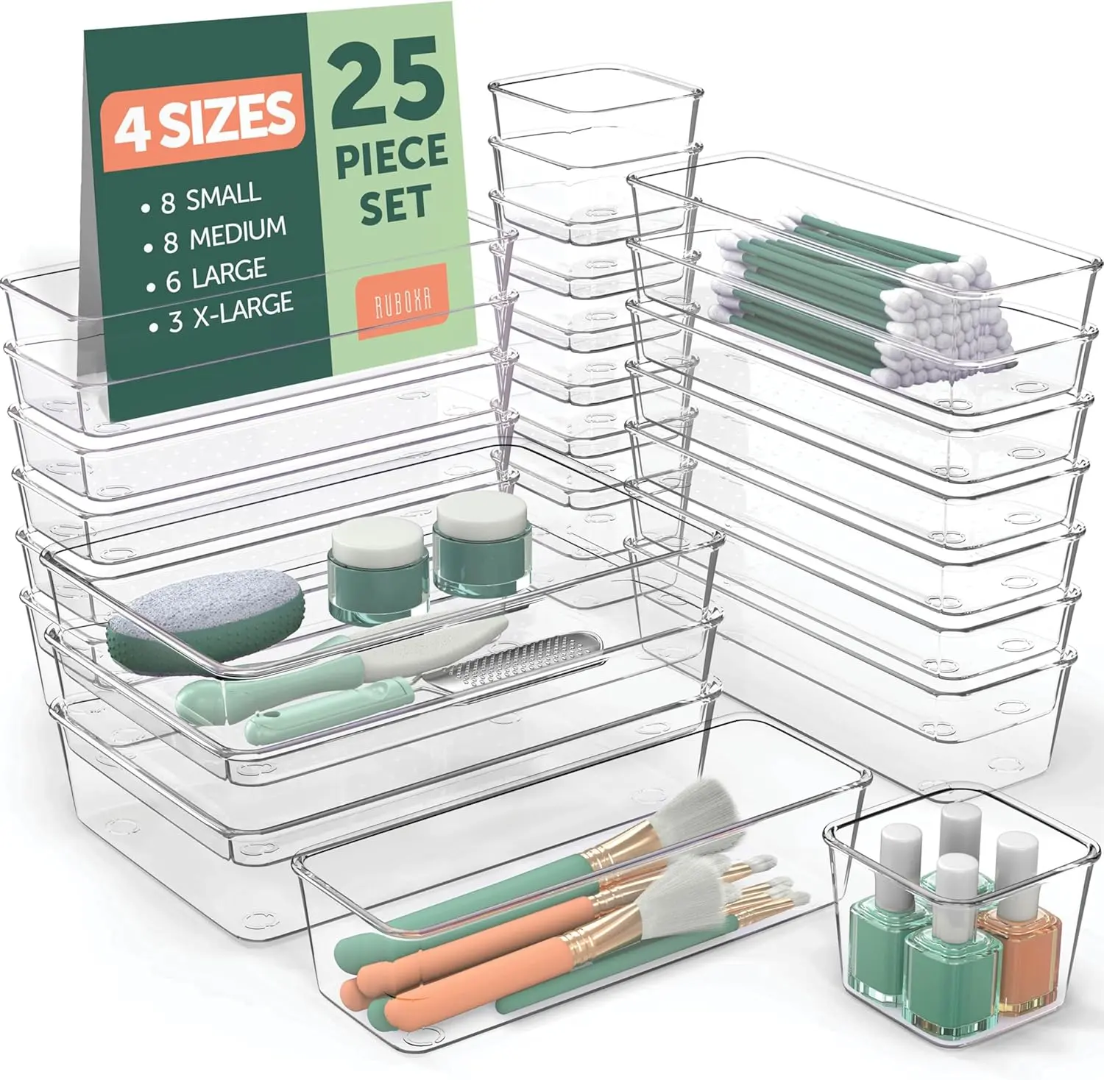 Furaha Finds 25pcs Set Drawer Organizers
