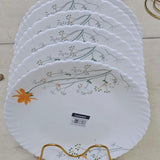 Luminarc Ziva Peach Dinner Plates – 27cm Tempered Glass Set of 6 Dinner set Plates