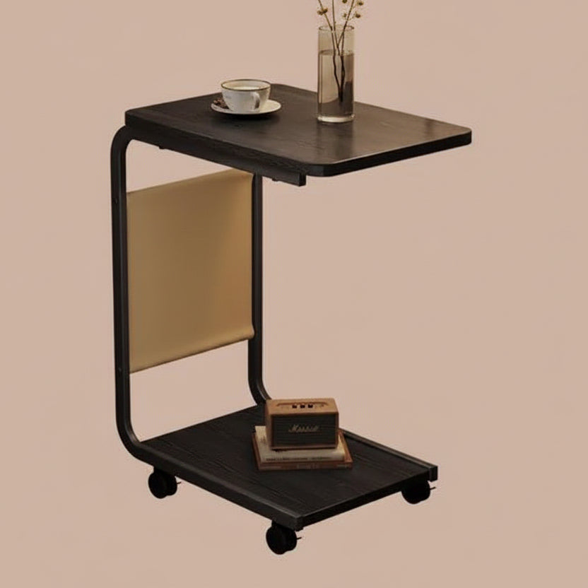 Two Layer Trolley With Insert Pocket Side Stool Table Home Side table Carts