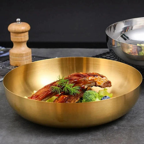 3 Litre Gold Stainless Steel Ramen Bowl Bowls