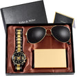 Men Gold Minimalist Luxury Gift Set Quartz Watch Edition Gift box