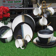 24pcs Complete Dinner Set with Plates, Bowls and Mugs Dinner set Dinnerware Sets