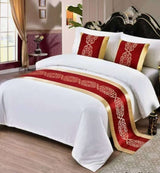 1pc Bedrunner with 2 Matching Pillowcases – Elegant Bedroom Decor Set