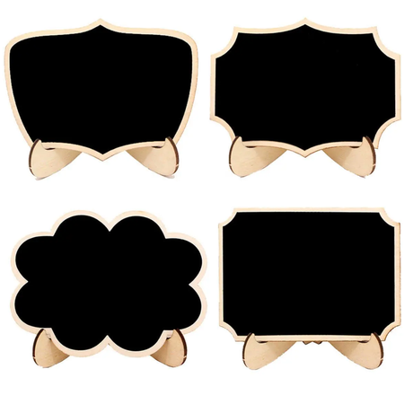 Set of 10 Mini Chalkboards Assorted Shapes for Labelling, Events and Decor- Furaha Finds Kenya
