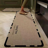 2 Pc Rubber Bottom Anti-Slip Kitchen Mat Set Kitchen mat Rugs