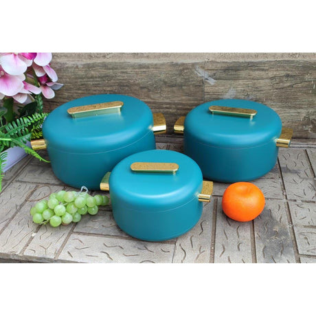 Luxurious Insulated Hotpots 3-Piece Set with Magnetic Lids- Furaha Finds Kenya