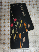 2-Piece Big Size Kitchen Mats Super Antislip Rubber Bottom (45x120cm + 45x80cm)- Furaha Finds Kenya