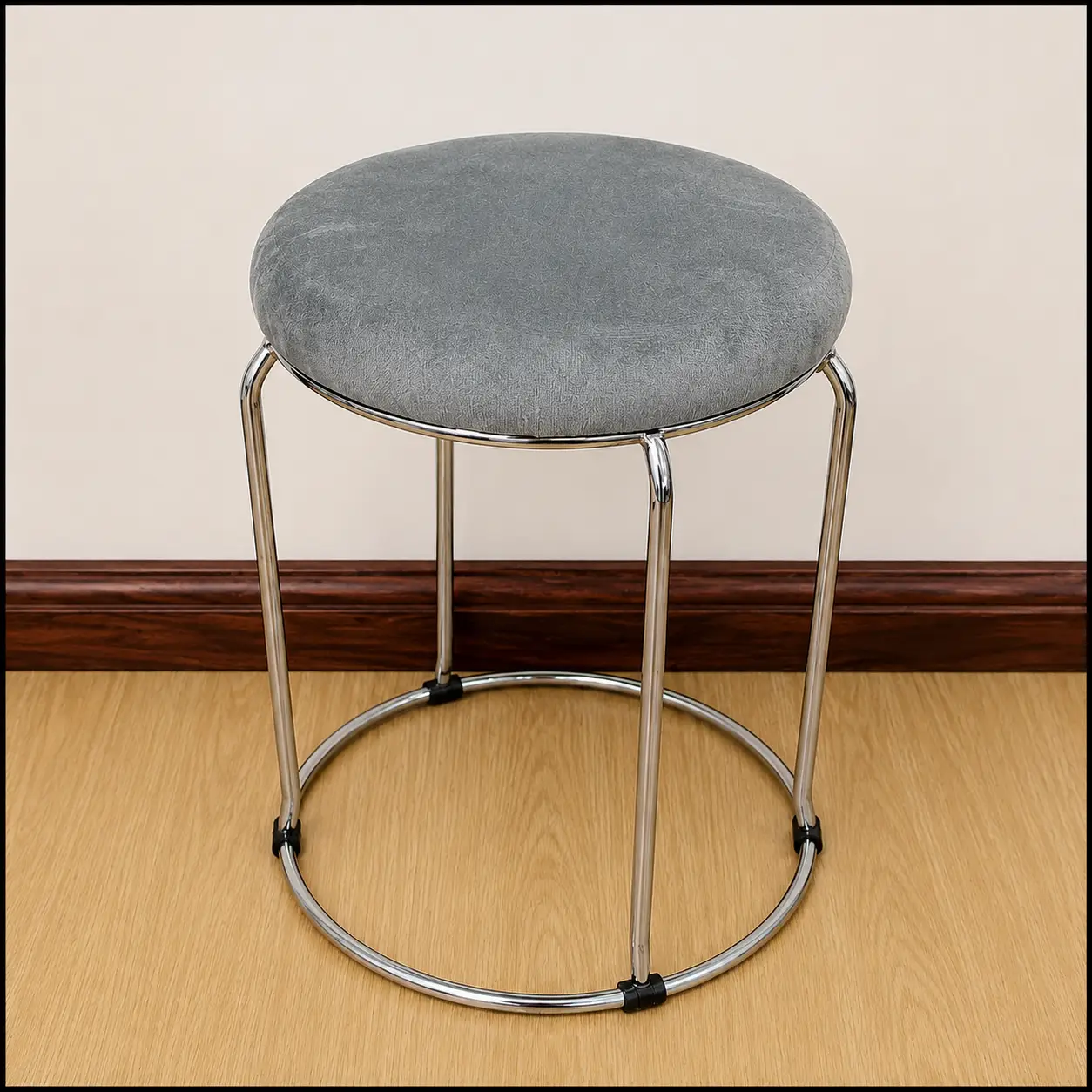 Modern Velvet Accent Stool Dining Chairs Bar Stools