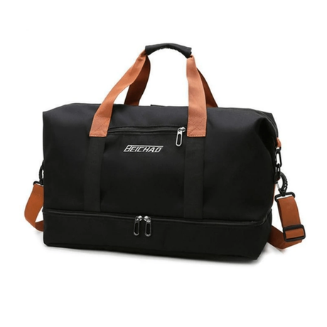 Large Capacity Waterproof Travel Bag – Unisex Oxford Duffle with Shoe Compartment