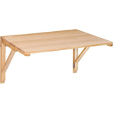Wall Mounted Foldable Bamboo Wooden Table Space Saving Desk 60x40cm