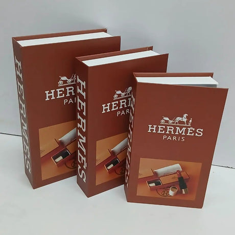 3 in 1 Hard Gloss Decorative Storage Books Decor Decor