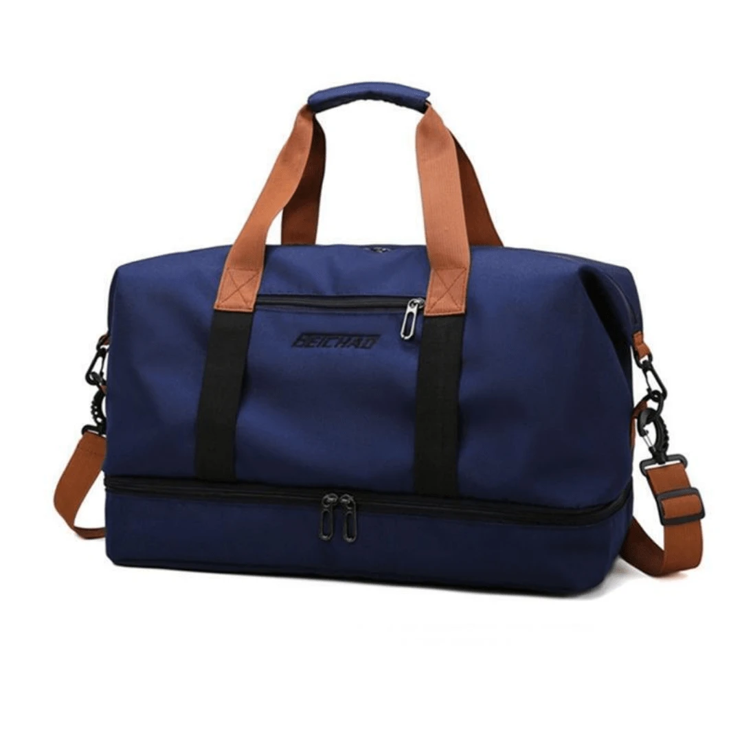 Large Capacity Waterproof Travel Bag – Unisex Oxford Duffle with Shoe Compartment