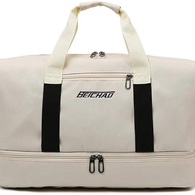 Large Capacity Waterproof Travel Bag – Unisex Oxford Duffle with Shoe Compartment