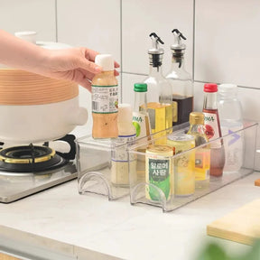 Clear Fridge & Pantry Organizer Bin - 36x10.5x10.5cm Kitchenware Food Storage Containers