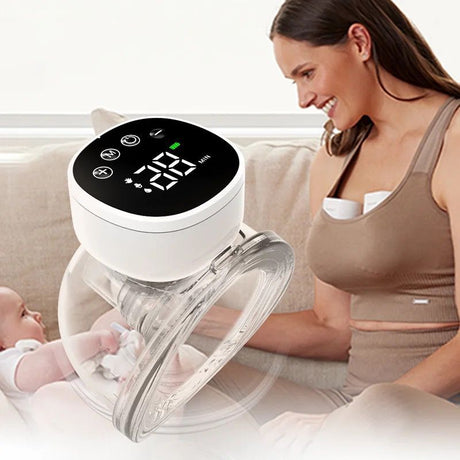Wearable Rechargeable Electric Breast Pump Hands Free, Wireless & BPA Free.