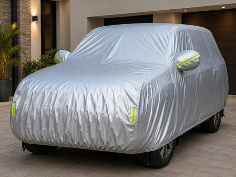 Universal Grey Car Cover with Reflectors Car cover Automotive Storage Covers