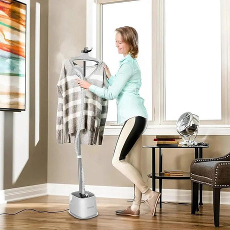 1.8L Steam Iron Standing Garment Steamer with Ironing Board Garment Steamers