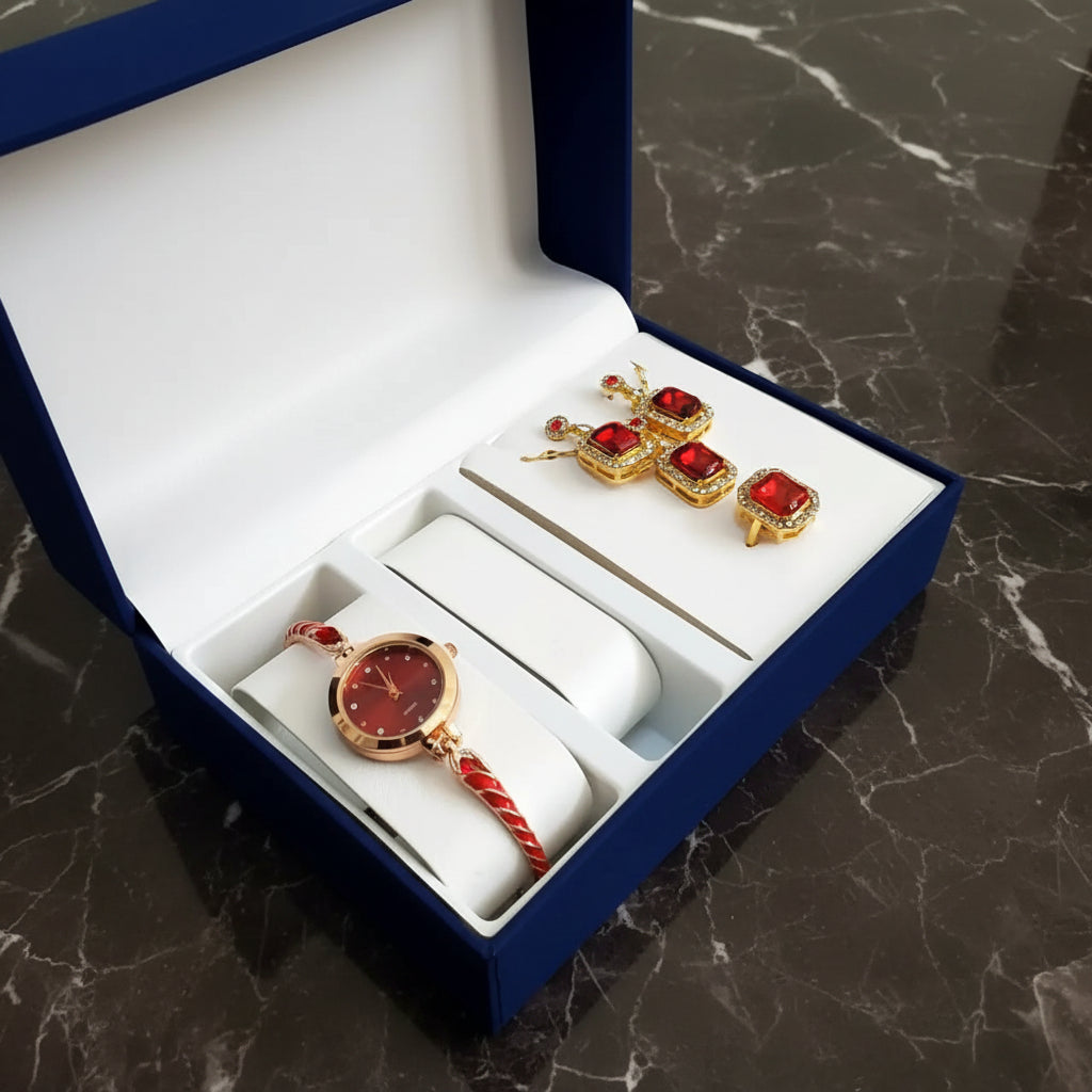 4PC Set Ladies Gift Set Jewelry Sets