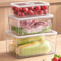 3 Pc Acrylic Fridge Organizer Set Fridge organizer Kitchen Organizers