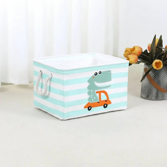 Cartoon Embroidered Storage Basket Storage basket Household Storage Baskets