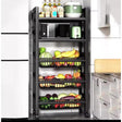 5 Layers Multifunctional Metallic Rack with Vegetable Compartments and Storage Shelves- Furaha Finds Kenya