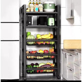 5 Layers Multifunctional Metallic Rack with Vegetable Compartments and Storage Shelves- Furaha Finds Kenya