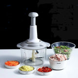 Manual Vegetable Mincer Press Type Food Chopper and Grinder