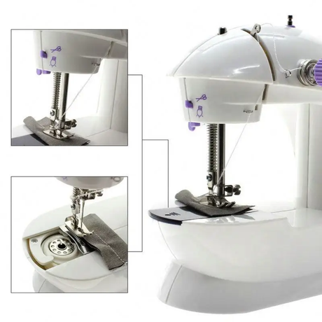 Mini Electric Sewing Machine Double Thread with Two Speed Control + AC/DC Adapter- Furaha Finds Kenya