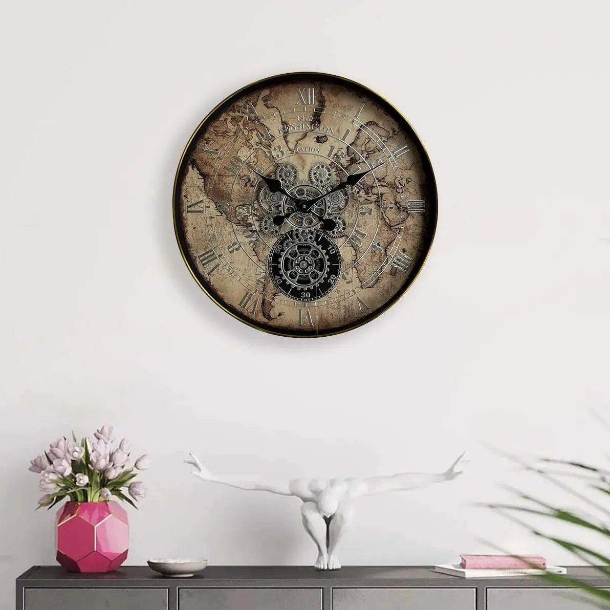 Vintage Gear Wall Clock Wall clock Wall Clocks