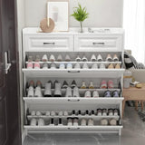 Bucket Flip Shoe Cabinet Space Saving Multi Layer Shoe Storage