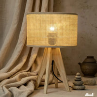 Wooden Base Table Lamp Table lamp Table Lamps