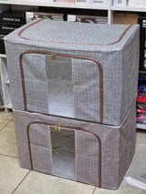 Largest Capacity Zipper Foldable Storage Box with Visible Window – 60 × 40 × 42 cm