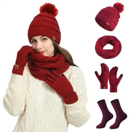 4 in 1 Knit Winter Set Knit winter set Outfit Sets