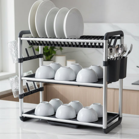 3 Tier Aluminium Dish Rack Dish Rack Dish Racks