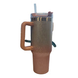 Portable Eco-Friendly Stanley Mug with Glitters - 1200ml Outdoor Thermo Cup