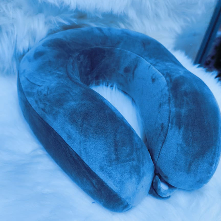 U-Shape Neck Support Travel Pillow with Latex Rubber Filling and Zipped Cover- Furaha Finds Kenya