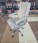 Ergonomic Executive Office Chair with Padded Armrests and Swivel Base