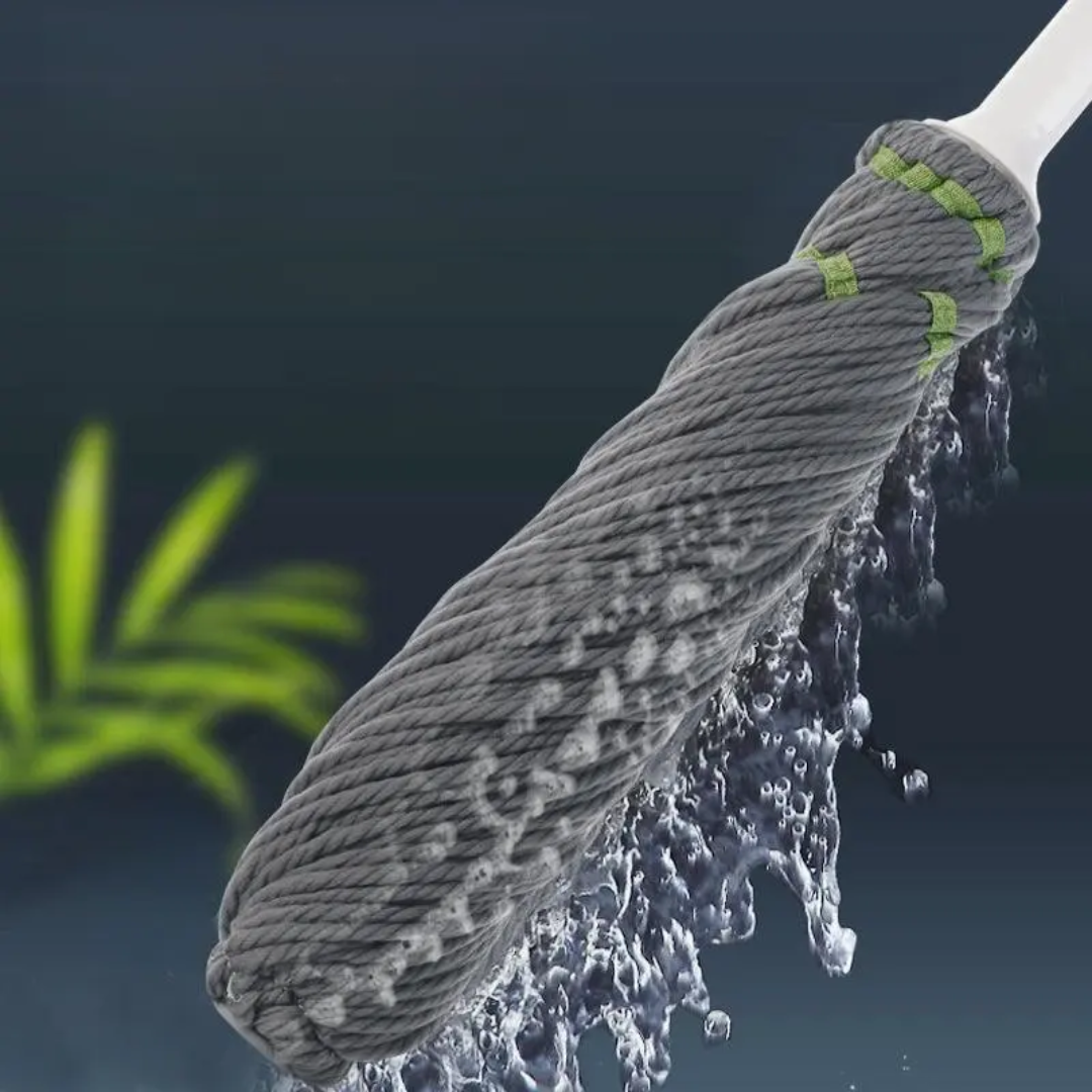 Furaha Finds Self wringing Mop with Adjustable Handle Cotton mop head for all floor types, featuring an easy water removal mechanism for home and office cleaning.
