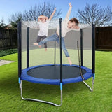 Heavy Duty Galvanized Steel 10 FT and 8 FT Trampoline with Safety Enclosure Net