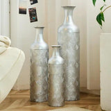 3-Piece Metallic Floor Vase Set Metallic vase Vases