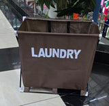 Foldable Laundry Basket Oxford Cloth with Aluminium Frame