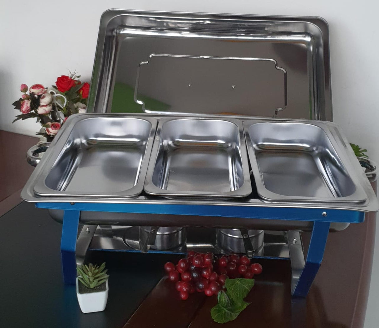 High Quality Stainless Steel 11L Chafing Dish with 1, 2, or 3 Tray Inserts