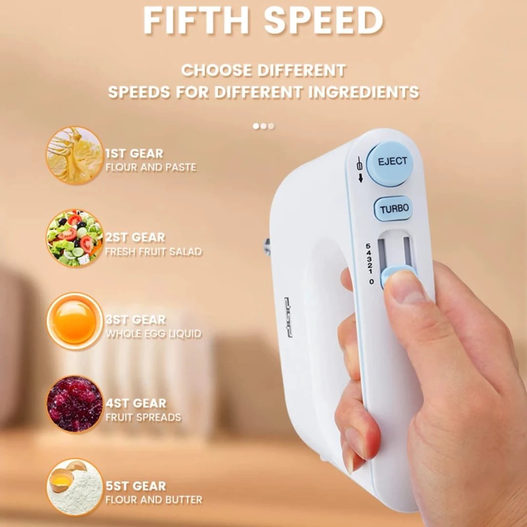 DSP Hand Mixer 300W - White Kitchen appliances Food Mixers