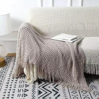 Throw Blanket with Tassels Throw blanket Throw Blankets