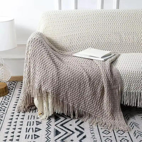 Throw Blanket with Tassels Throw blanket Throw Blankets
