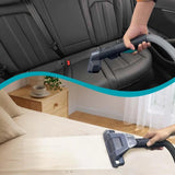 Wet and Dry Handheld Vacuum Cleaner with Double Head for Sofa and Carpet Spot Cleaning