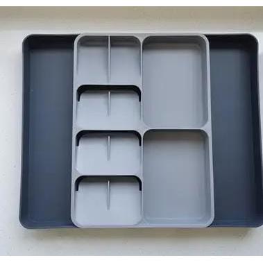 Big Size Plastic Expandable Drawer Cutlery Organizer Adjustable for Versatile Storage Easy to Clean- Furaha Finds Kenya