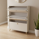 3-Drawer Shoe Rack Cabinet Bedroom Furniture Shoe Cabinets